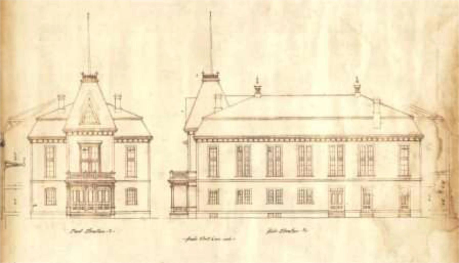 old elevation drawing